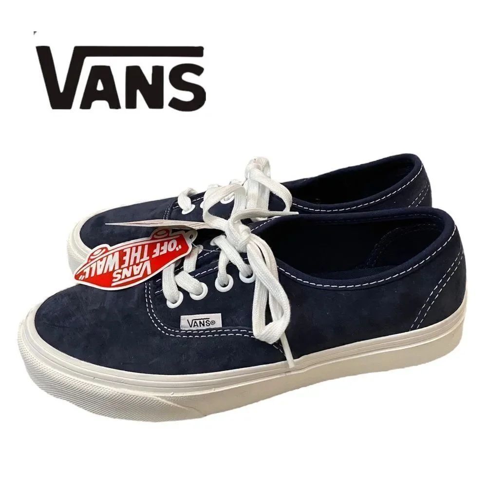 Vans Authentic Heiq Eco Dry Dupont Navy Blue Suede Women's Men's Sneakers NEW